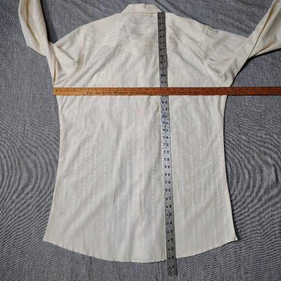 VINTAGE Wrangler Shirt Mens Large Tall Western Sport Pear Snap Cowboy Rodeo - Picture 5 of 9